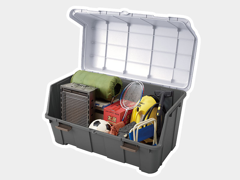 大きく開くコンテナー