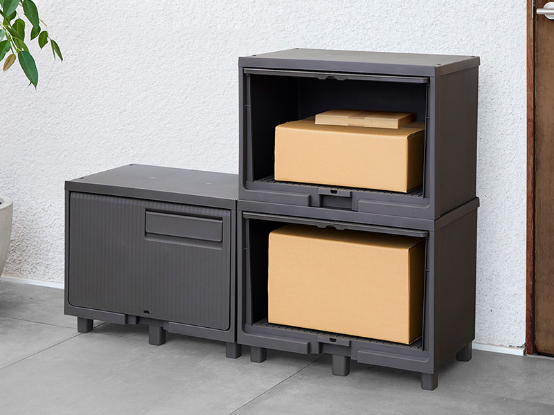 積み重ねても受け取れる宅配ボックス