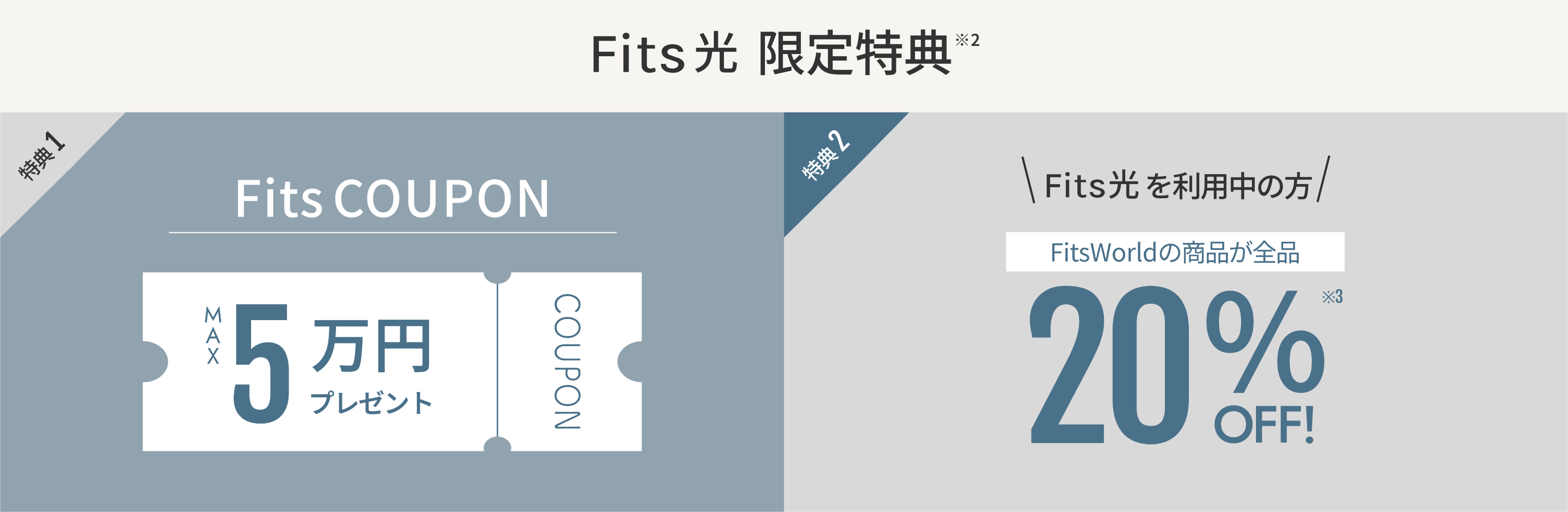 FitsWiMAX限定特典、MAX 30,000円プレゼント、1年間FitsWolrdの商品が全品30%オフ